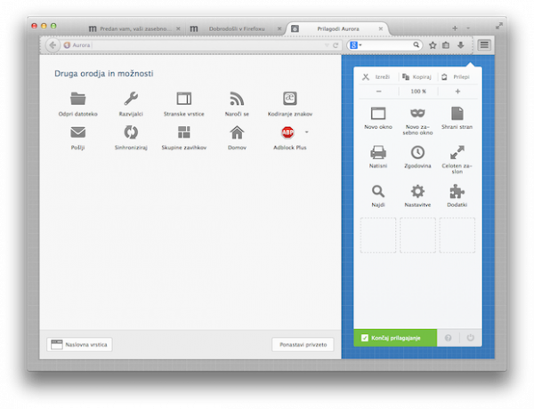 Prilagajanje Firefoxa še nikoli ni bilo tako zabavno
